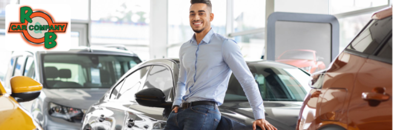 Customer exploring a wide selection of cars at a Mishawaka dealership.