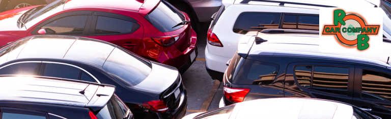A variety of used vehicles lined up at R&B Car Company, Warsaw, ready for test drives