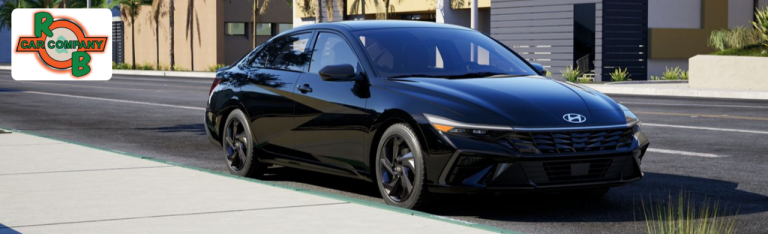 Hyundai Elantra parked outside R&B Car Company Warsaw dealership in Warsaw, Indiana